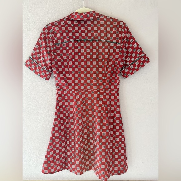 Sandro Red Patterned Dress - Picture 8 of 8